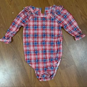 Baby girl plaid onesie (blouse)